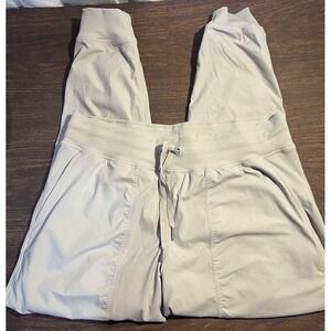 Lululemon Dance Studio Mid-Rise Jogger Full Length Lined Size 14 Dove Grey